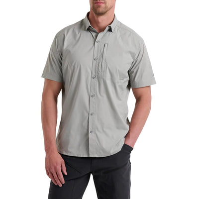 KUHL Men's Driftr Short Sleeve Shirt 2025 CCG CONCRETE GREY