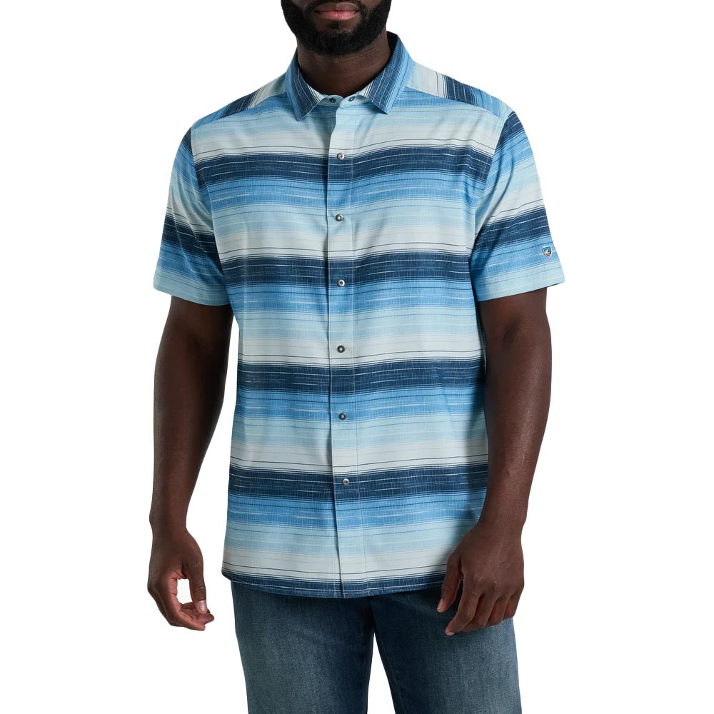 KUHL Men's Ikonik Persuadr Short Sleeve Shirt 2025 BICE BLUE ICE