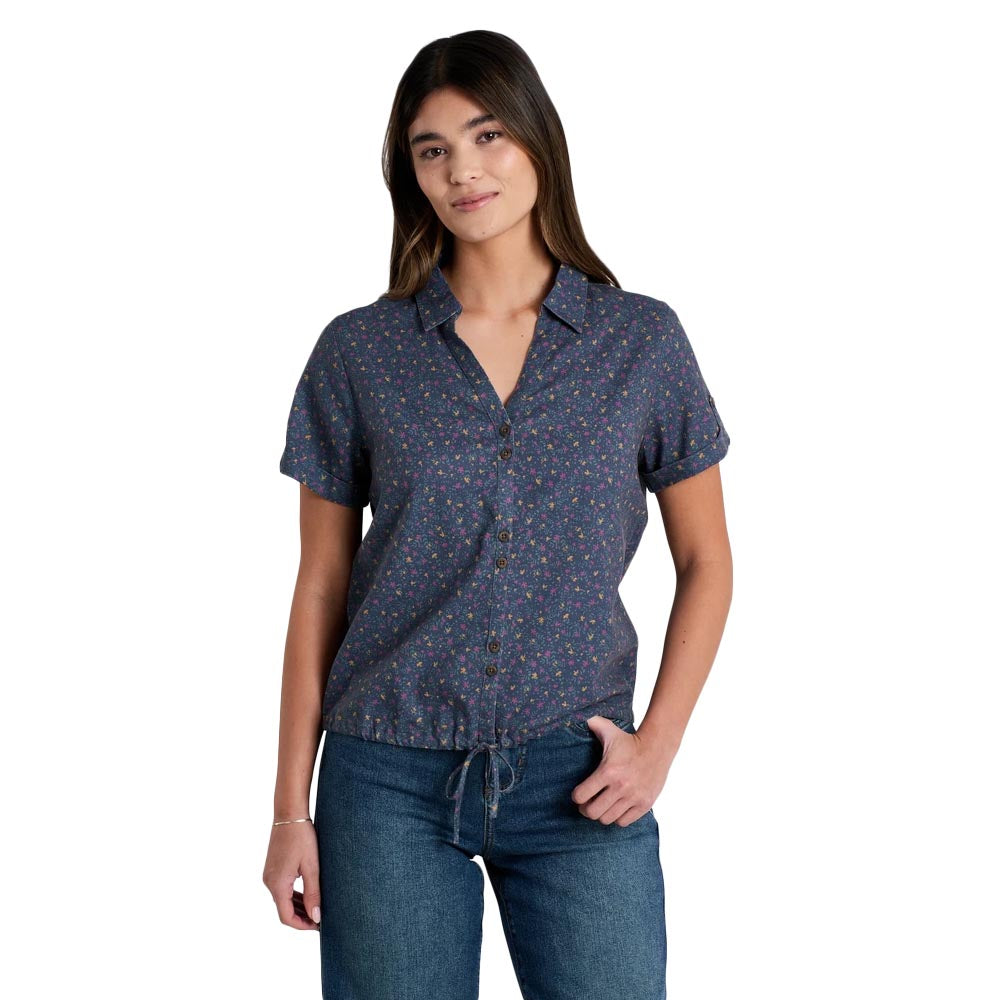 KUHL Women's Liliana Short Sleeve Shirt INO INDIGO ORCHID