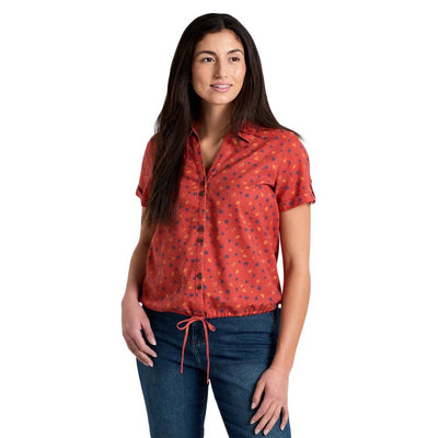 KUHL Women's Liliana Short Sleeve Shirt SNST SUNSET