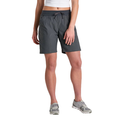 Kuhl Women's Trekr Pull On Shorts 8in 2025 CHARCOAL