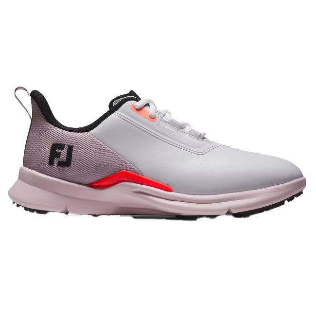 FootJoy Women's Fuel Shoes 2025 WHITE/PINK/CORAL