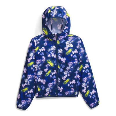 The North Face Girls' TNF Cyclone Wind Jacket 2025 5SC ESTATE BLUE FLORESCENT FLORAL