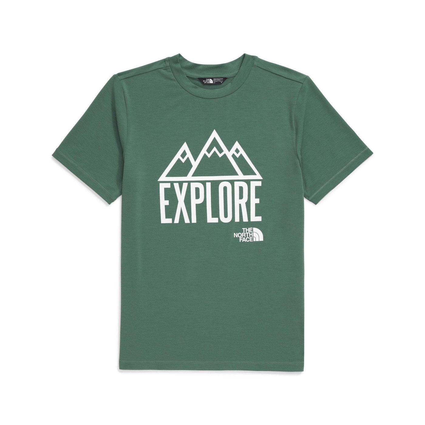 The North Face Junior's Adventure Short-Sleeve Graphic Tee 2025 HCH DUCK GREEN