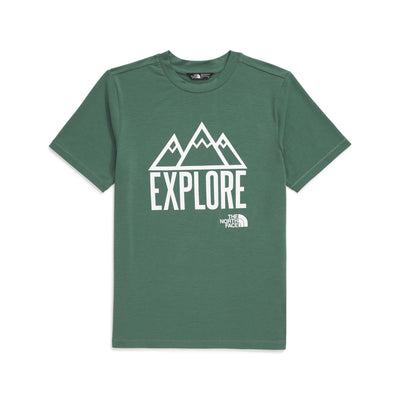 The North Face Junior's Adventure Short-Sleeve Graphic Tee 2025 HCH DUCK GREEN