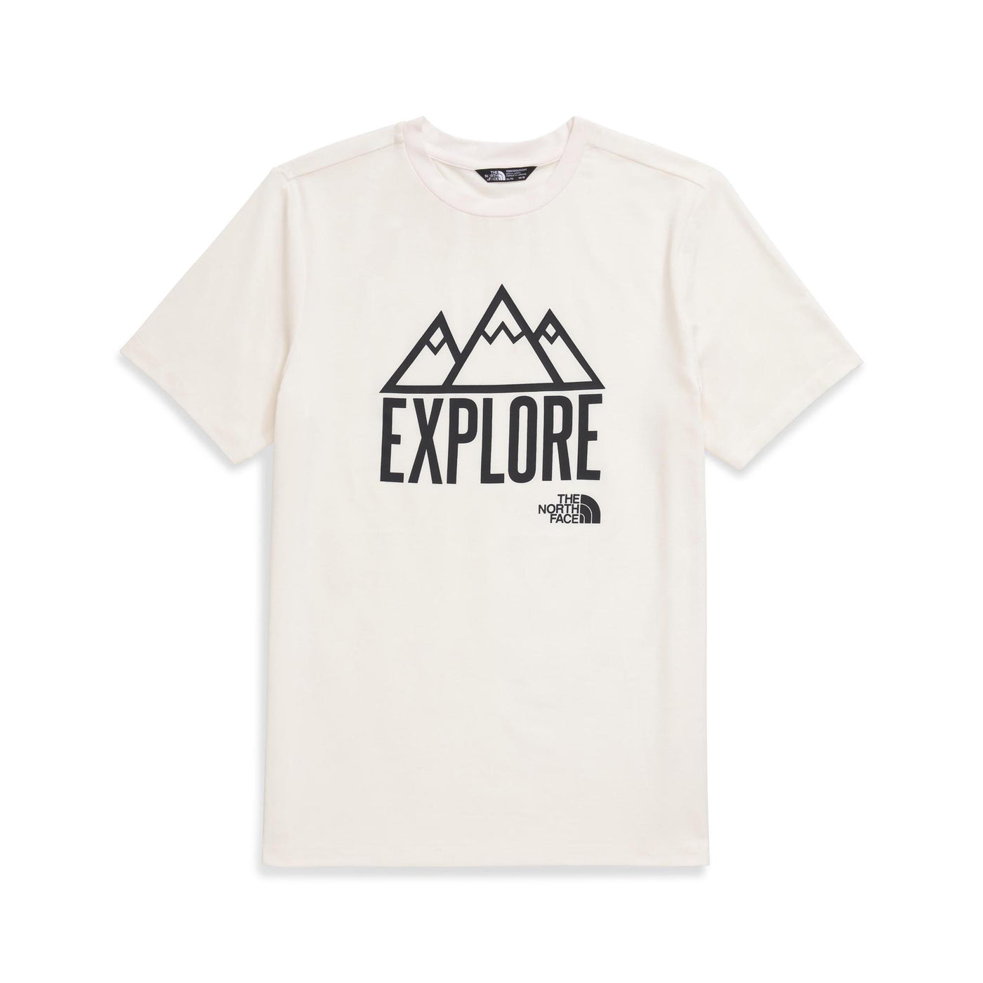 The North Face Junior's Adventure Short-Sleeve Graphic Tee 2025 WHITE DUNE