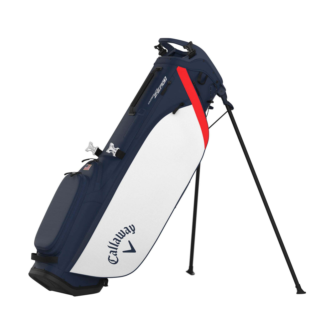 Callaway Hyperlite Zero Stand Bag 2025 NAVY/WHITE/RED/FLAG