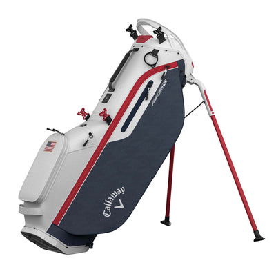 Callaway Fairway C Stand Bag 2025 WHITE/NAVY/RED/FLAG