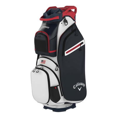 Callaway Cargo Cart Bag 2025 WHITE/NAVY/RED/FLAG