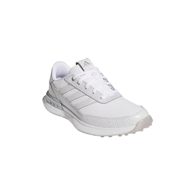 Adidas Women's S2G Leather Spikeless Golf Shoes 2025 FTWR WHITE/FTWR WHITE/SILVER METALLIC