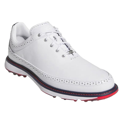 Adidas MC80 Spikeless Golf Shoes 2025 FTWR WHITE/COLLEGIATE NAVY/SCARLET