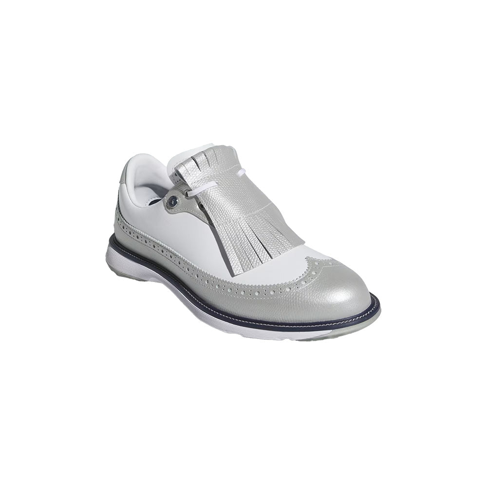 Adidas MC Zoysia Spikeless Golf Shoes 2025 SILVER METALLIC/FTWR WHITE/COLLEGIATE NAVY