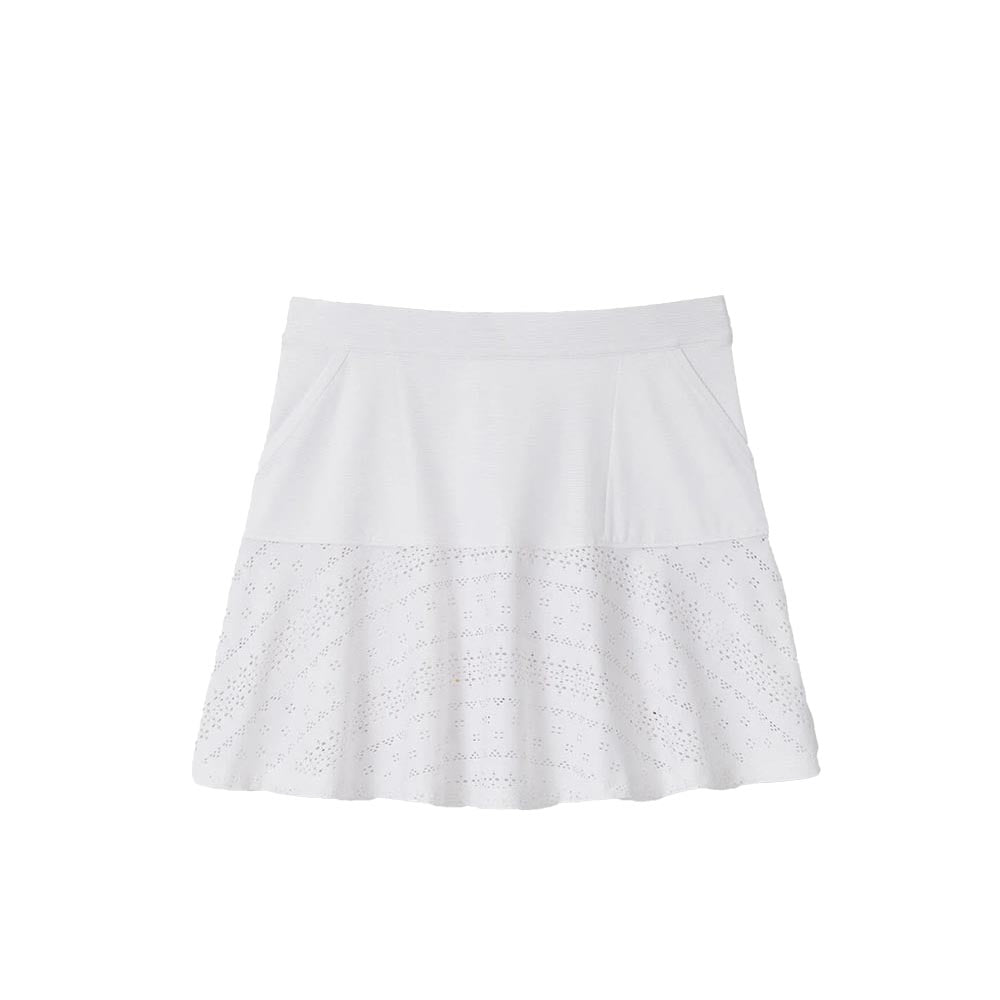 Peter Millar Women's Francoise Eyelet Skort 2025 WHITE