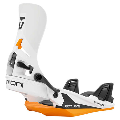 Union Atlas Step On Snowboard Bindings 2026 WHITE/ORANGE