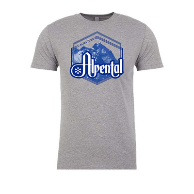 I Survived Alpental Tee DARK HEATHER GREY
