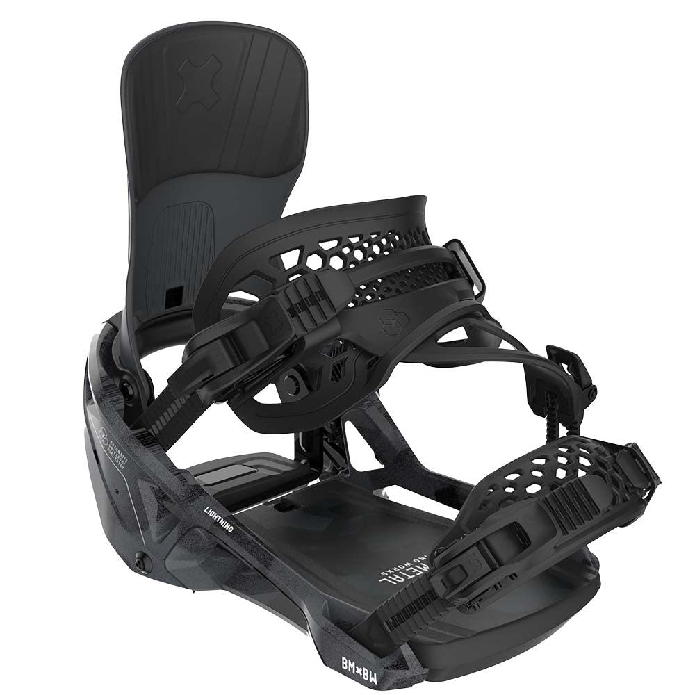 Bent Metal Men's Lightning Supermatic Snowboard Bindings 2026 BLACK