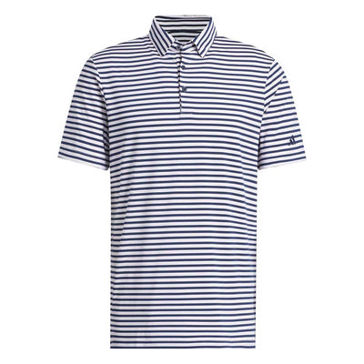 Adidas Men's Ultimate365 Stripe Polo Shirt 2025 WHITE/COLLEGIATE NAVY