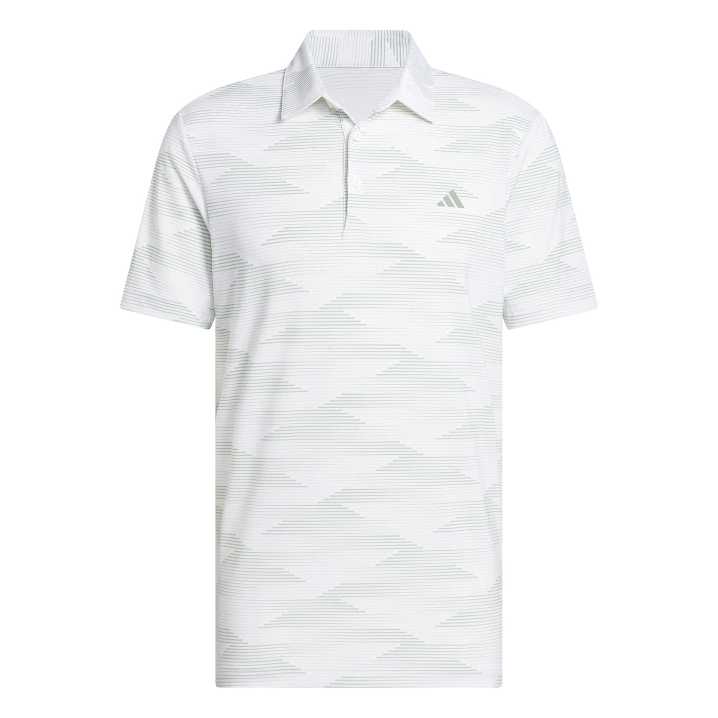 Adidas Men's Ultimate365 Speed Stripe Polo 2025 WHITE/SILVER GREEN