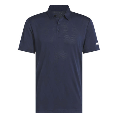Adidas Men's Ultimate365 Micro Texture Polo Shirt - Collegiate Navy 2025 COLLEGIATE NAVY