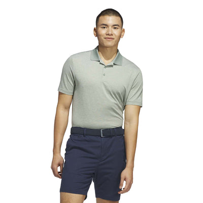 Adidas Men's Ultimate365 Ottoman Polo Shirt - Wonder Silver/Silver Green 2025