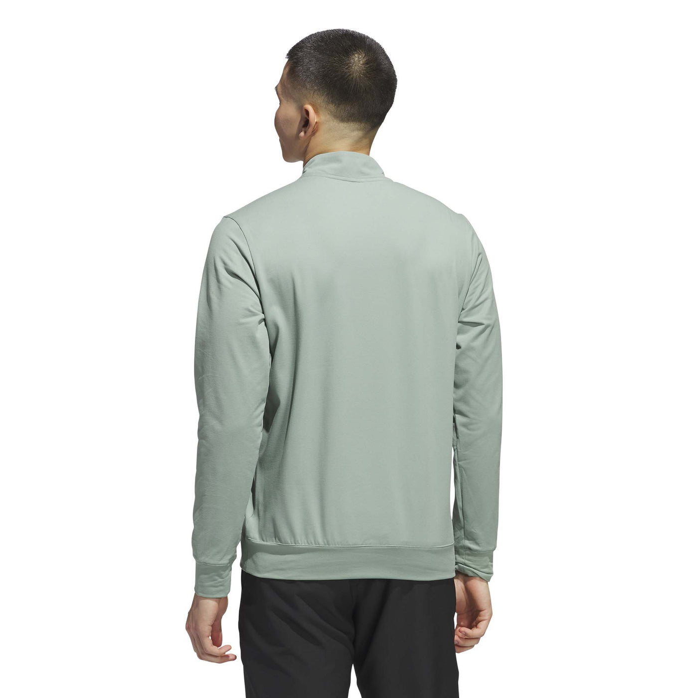 Adidas Men's Ultimate365 Tour Quarter-Zip Pullover - Silver Green 2025
