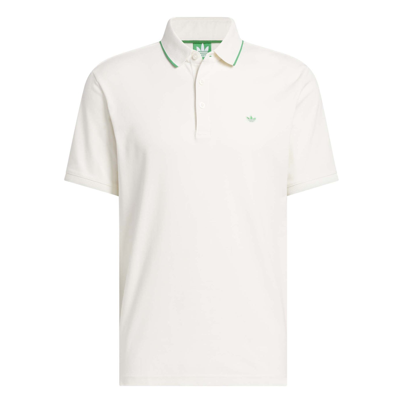 Adidas Men's Originals Twistknit Trefoil Polo Shirt - Chalk White 2025 CHALK WHITE