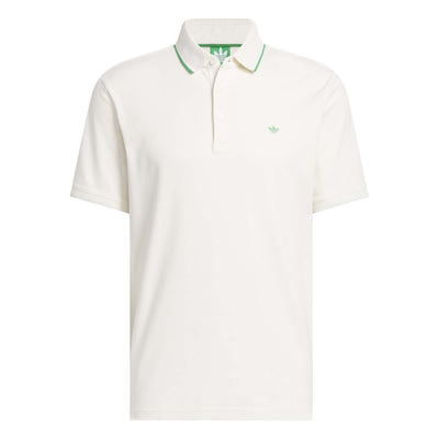 Adidas Men's Originals Twistknit Trefoil Polo Shirt - Chalk White 2025 CHALK WHITE