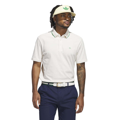 Adidas Men's Originals Twistknit Trefoil Polo Shirt - Chalk White 2025