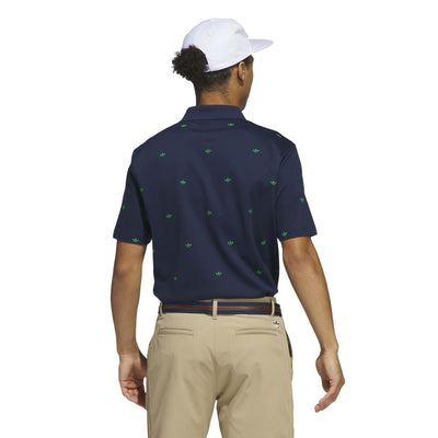 Adidas Men's Originals Printed Trefoil Polo Shirt - Night Indigo 2025
