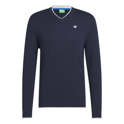 Adidas Men's Originals Cashmere Knit Sweater - Night Indigo 2025 NIGHT INDIGO