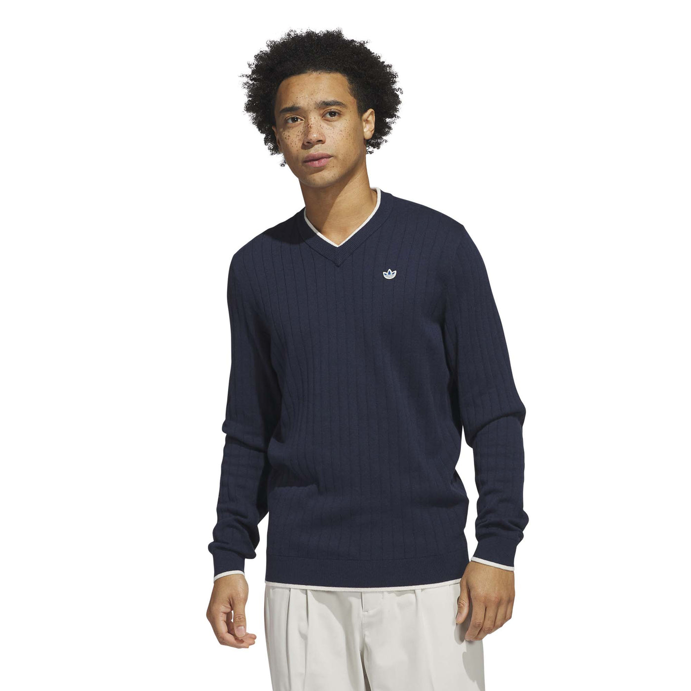 Adidas Men's Originals Cashmere Knit Sweater - Night Indigo 2025