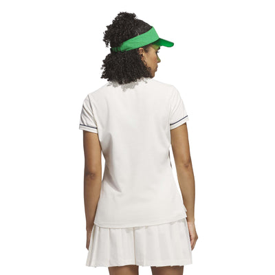 Adidas Women's Originals Twistknit Trefoil Polo Shirt - Chalk White 2025
