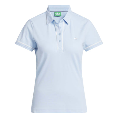 Adidas Women's Originals Twistknit Trefoil Polo Shirt - Clear Sky 2025 CLEAR SKY