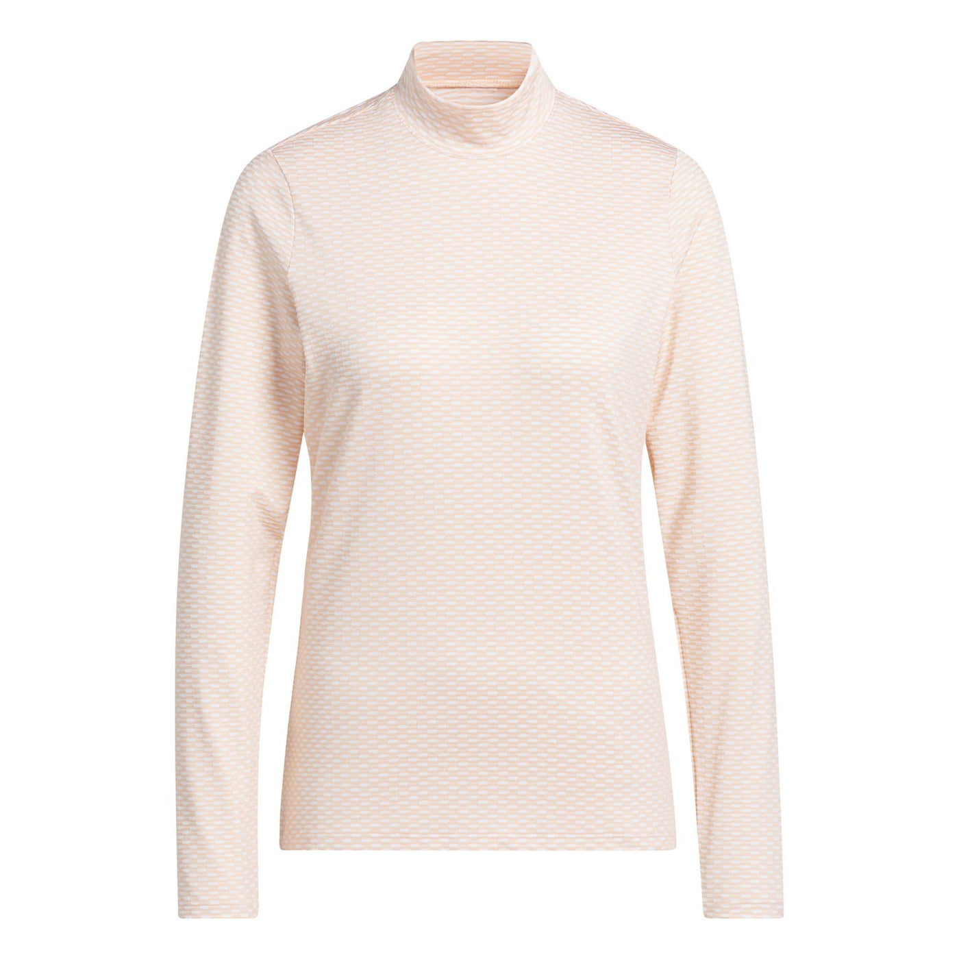Adidas Women's Beyond Two-Tone Mesh Mock Shirt 2025 POWDER CORAL