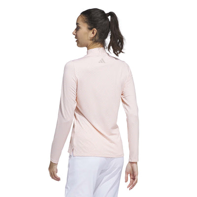 Adidas Women's Beyond Two-Tone Mesh Mock Shirt 2025