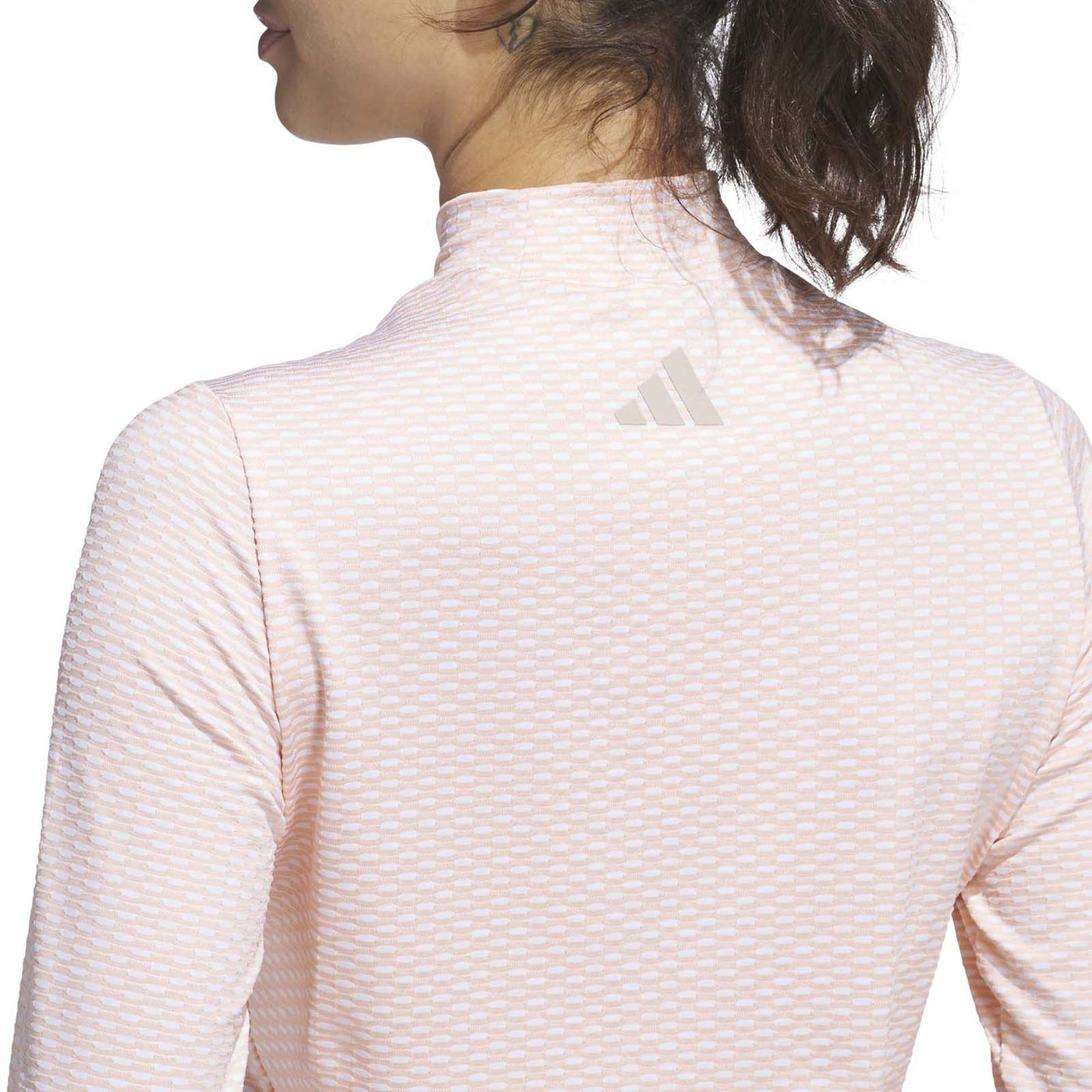 Adidas Women's Beyond Two-Tone Mesh Mock Shirt 2025