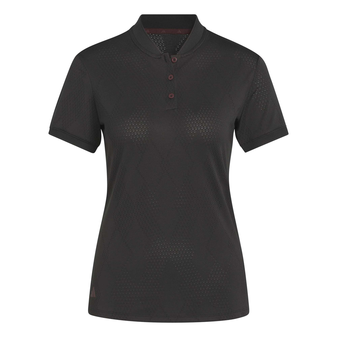 Adidas Women's Ultimate365 Diamond Jacquard Polo Shirt - Black 2025 BLACK/WHITE