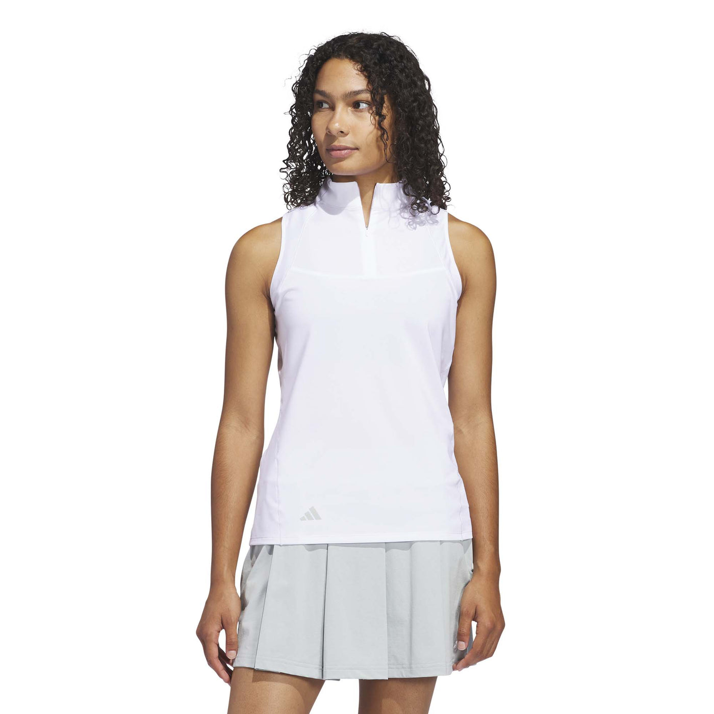 Adidas Women's Ultimate365 Zip Mock Neck - White 2025