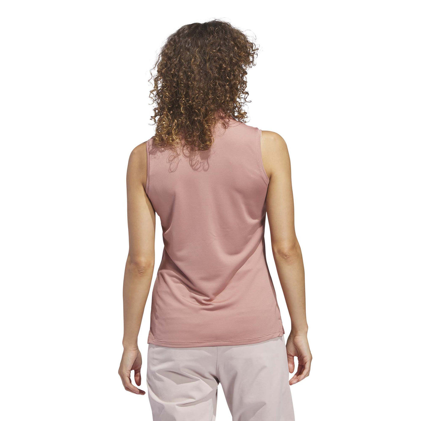 Adidas Women's Solid Ottoman Polo Shirt - Warm Clay 2025