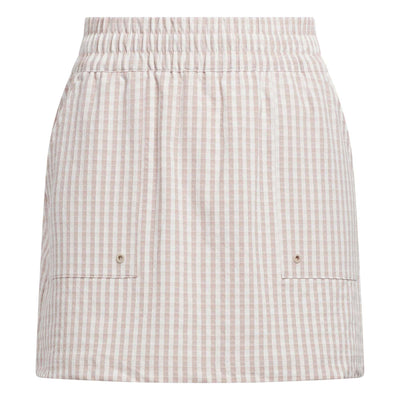 Adidas Women's Ultimate365 Gingham Skort 2025 WONDER TAUPE