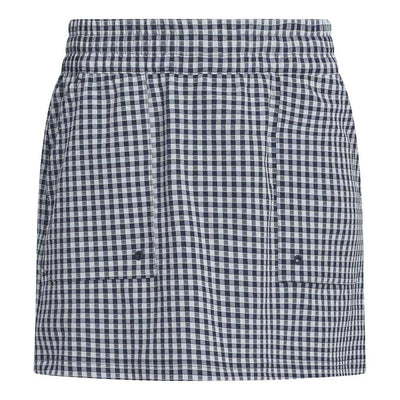 Adidas Women's Ultimate365 Gingham Skort 2025 COLLEGIATE NAVY/WONDER SILVER