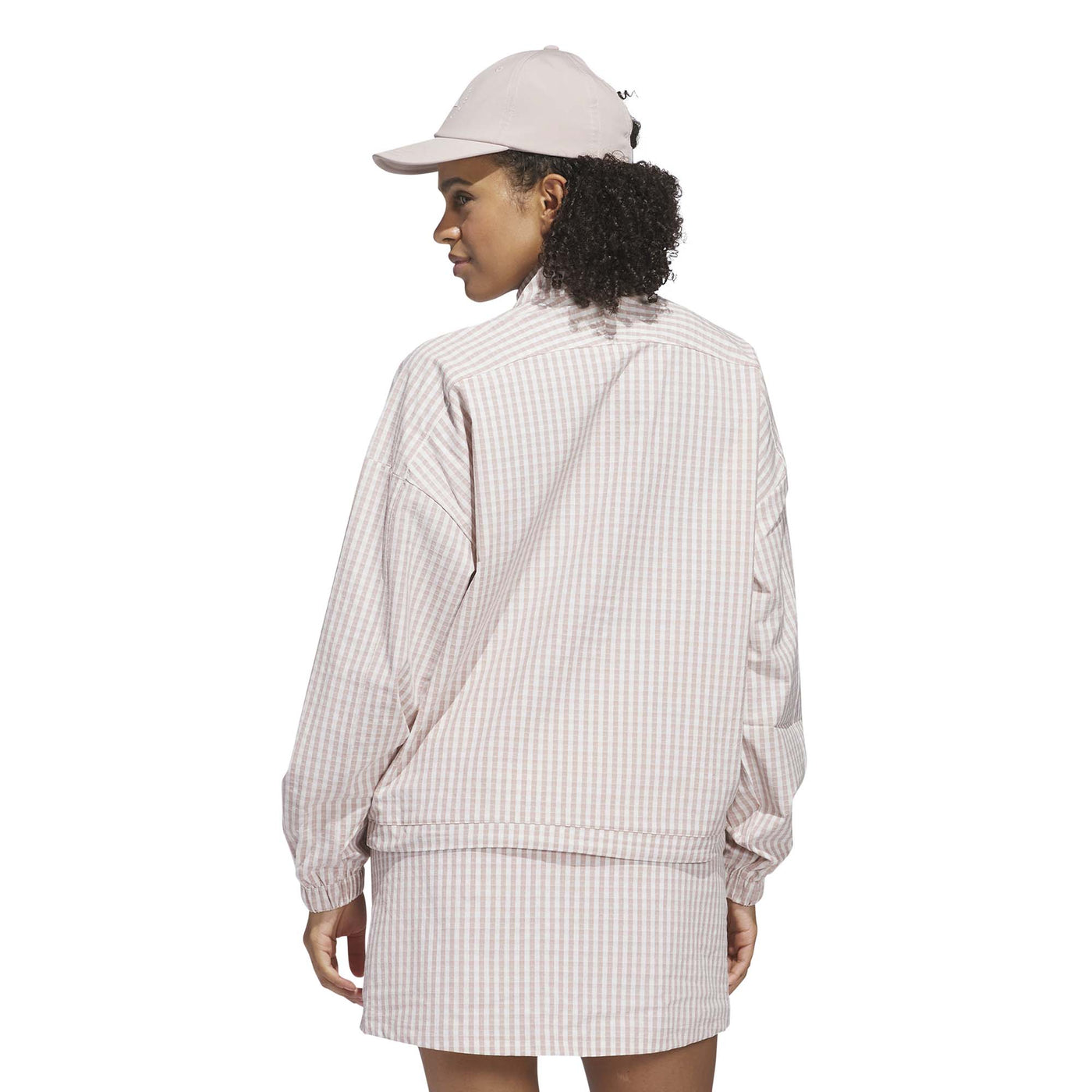 Adidas Women's Ultimate365 Gingham Jacket - Wonder Taupe 2025