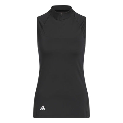 Adidas Women's Ultimate365 Zip Mock Neck - Black 2025 BLACK/WHITE