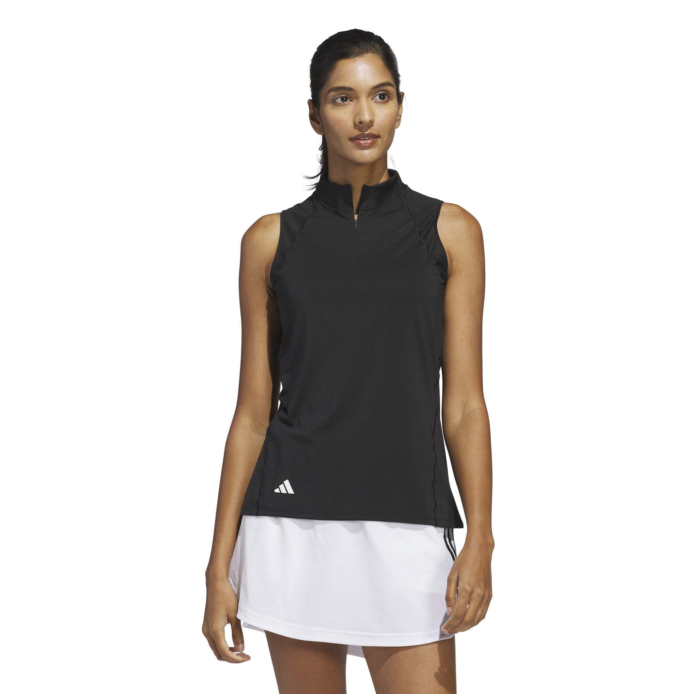 Adidas Women's Ultimate365 Zip Mock Neck - Black 2025