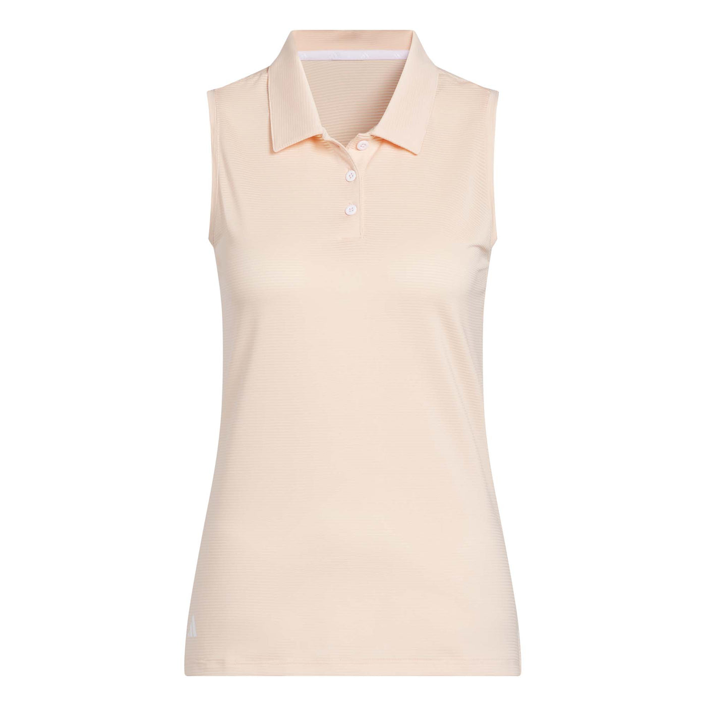 Adidas Women's Solid Ottoman Polo Shirt - Powder Coral 2025 POWDER CORAL