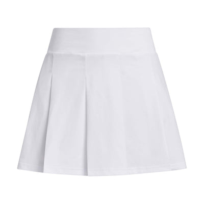 Adidas Women's Ultimate365 Tour Pleated Skort - White 2025 WHITE