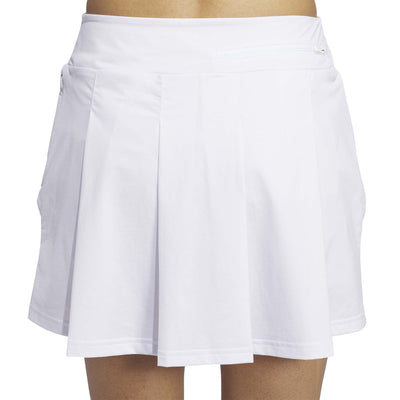 Adidas Women's Ultimate365 Tour Pleated Skort - White 2025