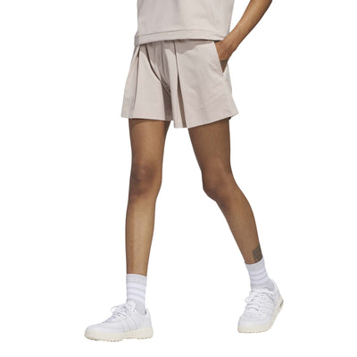 Adidas Women's Go-To Pleated Shorts - Wonder Taupe 2025