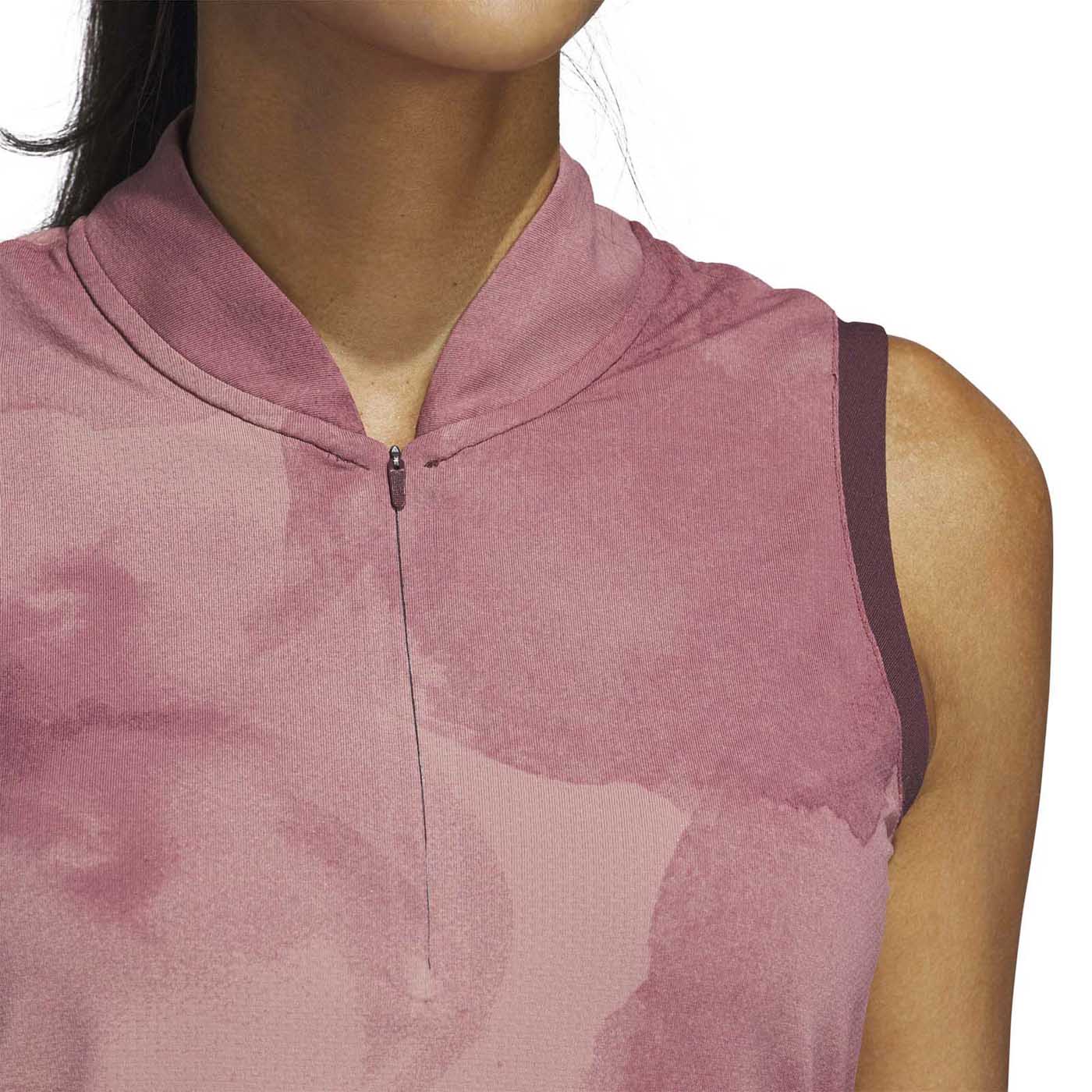 Adidas Women's Ultimate365 Tour Polo Shirt - Aurora Ruby 2025