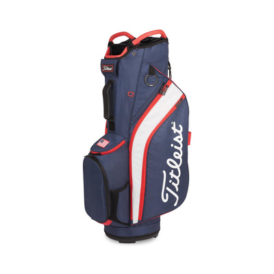Titleist Cart 14 Golf Bag 2025 NAVY/WHITE/RED